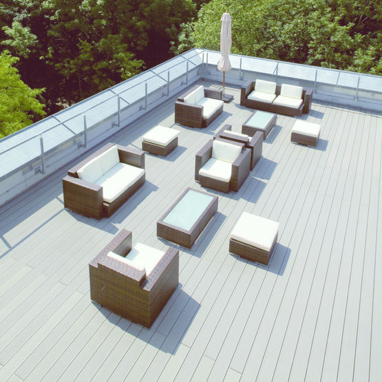 Lame de terrasse et nez de marche assortis en matériau composite | UPM Biocomposites/ ProFi Deck