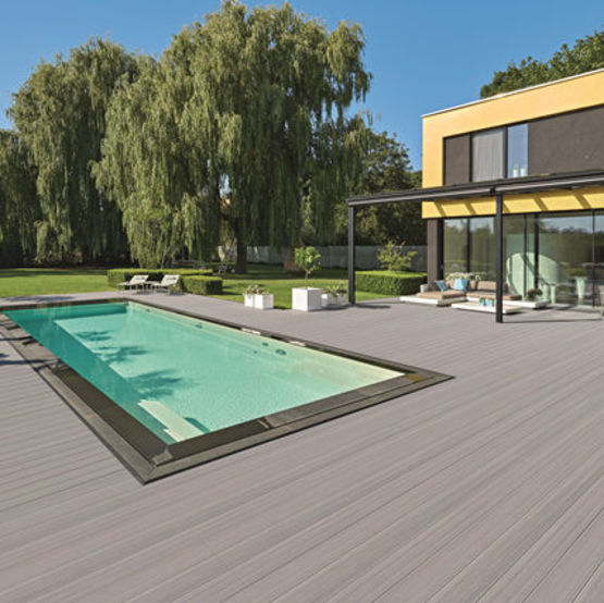 Lames composites Majestic Massive Pro pour terrasses - produit présenté par DECEUNINCK