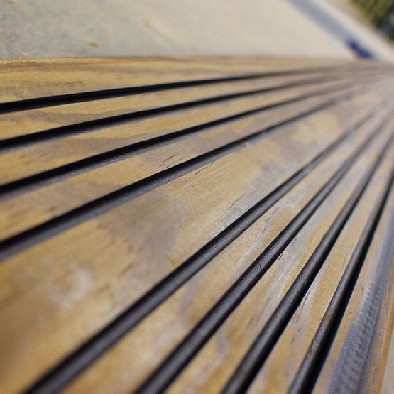 Lames de terrasse en bois à rainures colorées | Combo