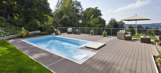 Lames de terrasse extérieure en bois et PVC | Twinson Character - DECEUNINCK