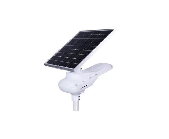  Lampadaire Solaire 30W (5100lm) Auto-Alimenté avec batterie en Lithium  - Panneaux PV