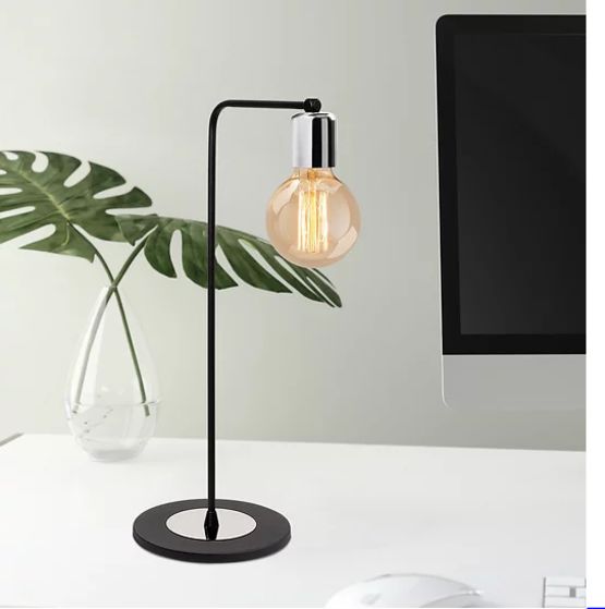  Lampe de table Harput noir/argent 1 x E 27 sans ampoule | G011149 - ELALED