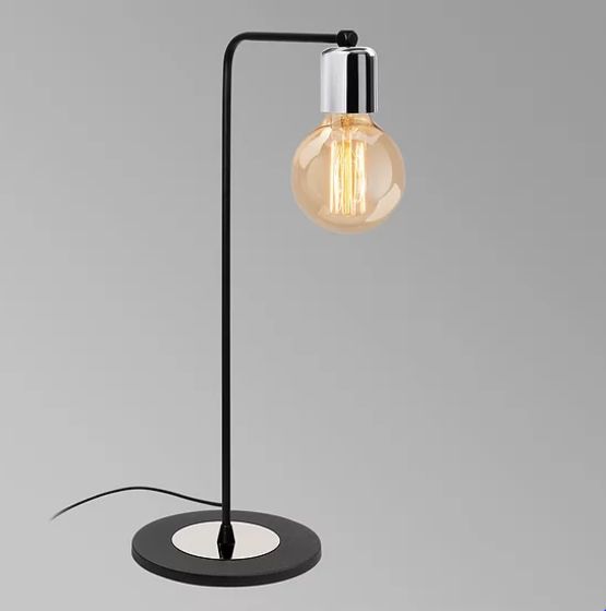 Lampe de table Harput noir/argent 1 x E 27 sans ampoule | G011149 - produit présenté par ELALED
