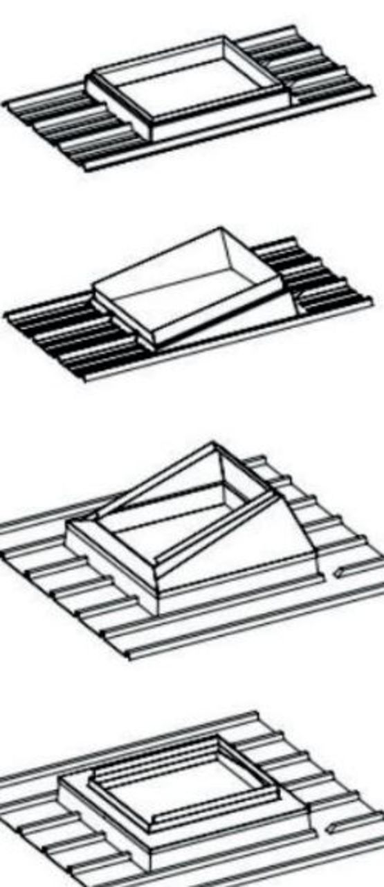 Lanterneau d’adaptation pour fenêtre de toit sur embase polyester | DPAFT  - produit présenté par 2CA CONCEPT COMPOSITES AUVERGNE