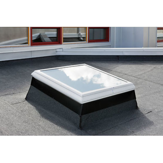  Lanterneau DENFC à rupture de pont thermique et remplissage en verre | LAMILUX Glass Skylight F100 - Exutoires et châssis vitrés (verre ou polycarbonate)