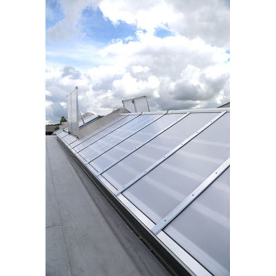  Lanterneau double versant en aluminium et polycarbonate pour éclairage zénithal | LAMILUX Continuous Rooflight S​ - Verrière ou lanterneau continu