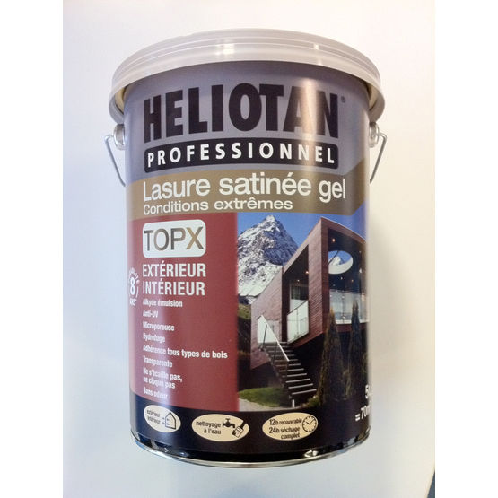 Lasure pour le traitement et la décoration des boiseries | Heliotan Top X