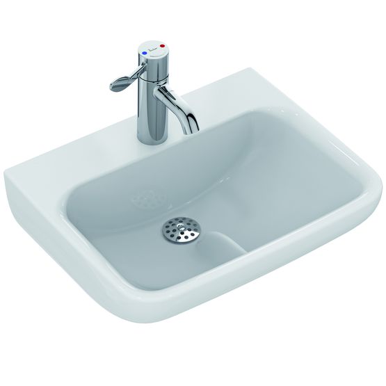  Lavabo antibactérien en porcelaine vitrifiée | HygenIQ - PORCHER