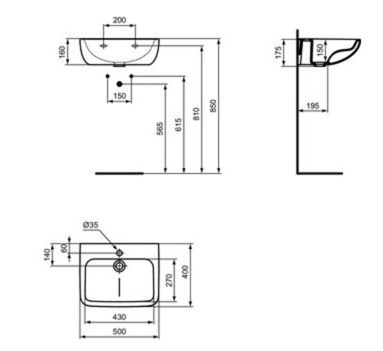  Lavabo antibactérien en porcelaine vitrifiée | HygenIQ - Équipements sanitaires pour collectivités et laboratoires