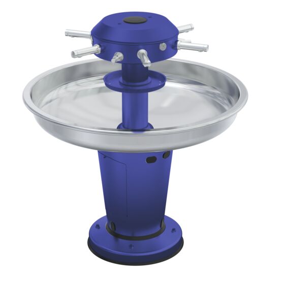 Lavabo circulaire sur pied inox LAGOON | LC-08 