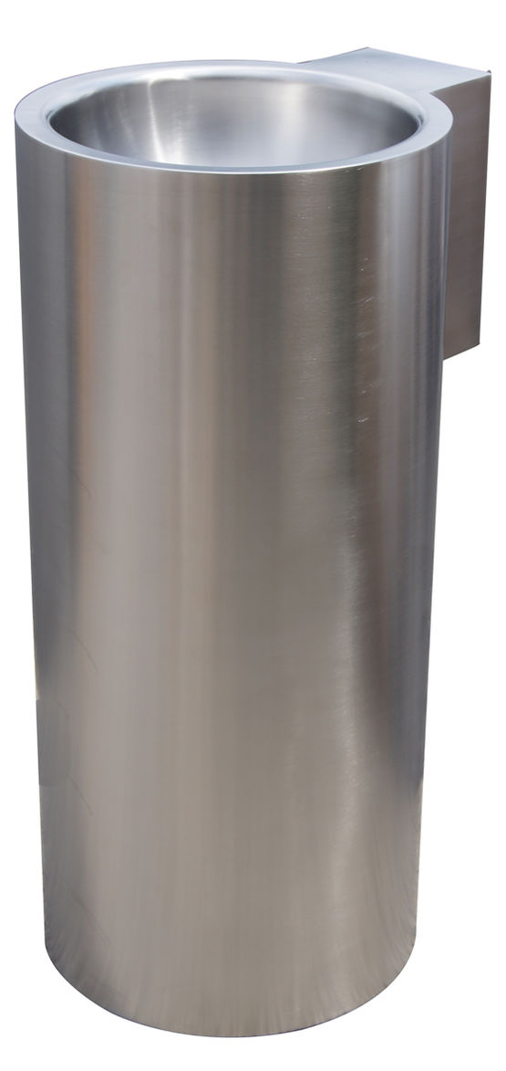 LP-025-S : Lavabo colonne sur pied inox – Batiproduits