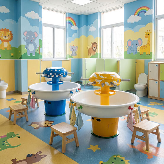 Lavabo circulaire école maternelle