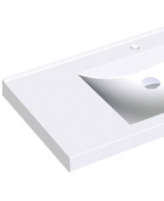 Lavabo individuel avec surface non poreuse et lisse QUADRO-FX | ANMW0036 - Lavabo à poser