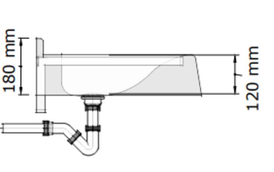 Lavabo multiposte en béton polymère Akzept | 459120 - 459140 - 459180 - 459210 - produit présenté par BLINOX