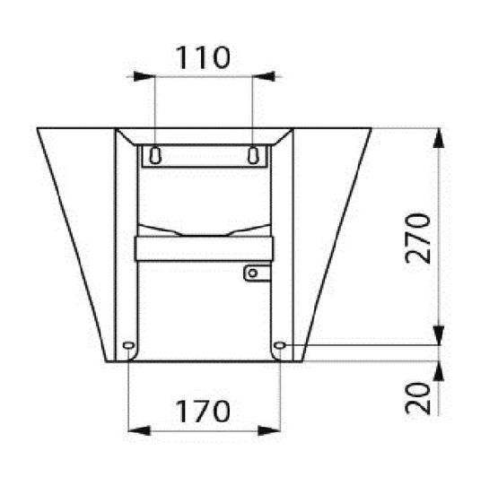  Lavabo mural en Inox 304 poli satiné | MINI BAILA Réf. 120180  - Lavabo suspendu