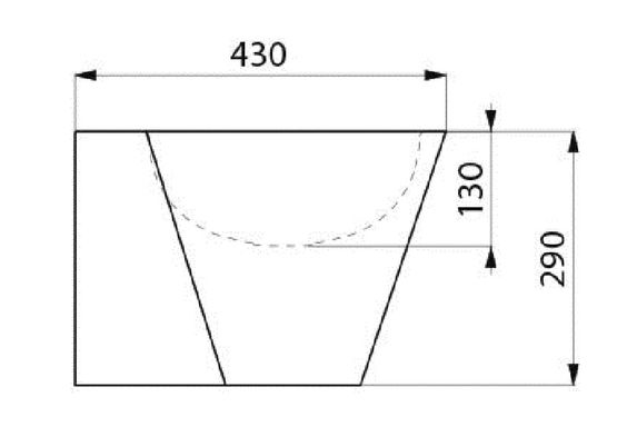 Lavabo mural en Inox 304 poli satiné | MINI BAILA Réf. 120180  - produit présenté par DELABIE