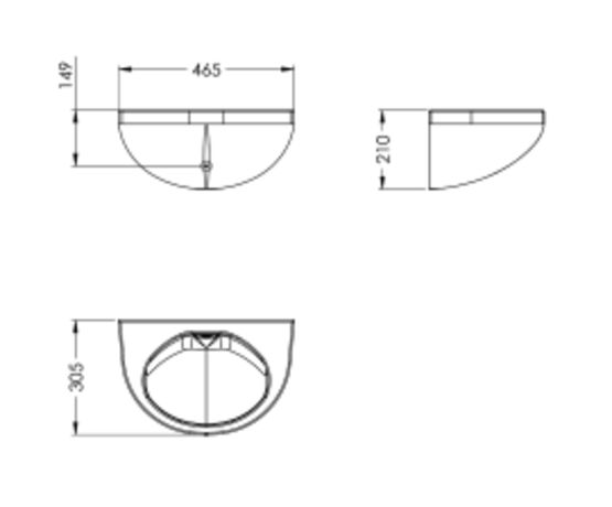  Lavabo pour montage mural en plastique | VR99-081 - KWC 