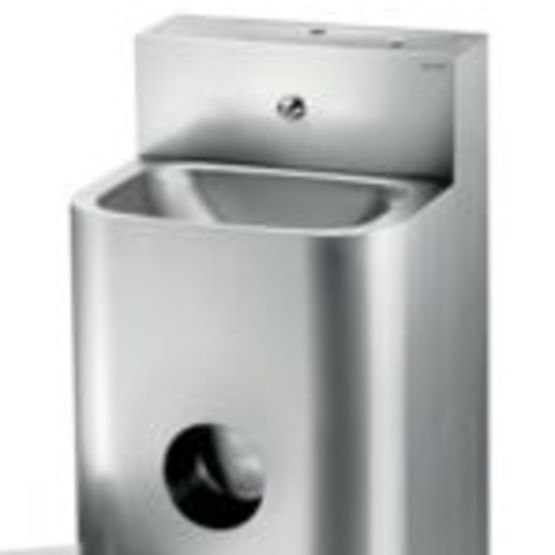  Lavabo WC suspendu en inox à poser au sol | KOMPACT Réf. 160400 - WC lave main intégré