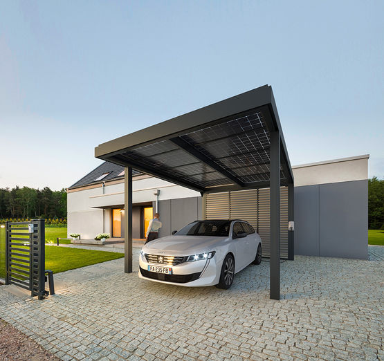 Le nouveau carport photovoltaïque pour la production d’énergie à maison positive - produit présenté par SEPALUMIC