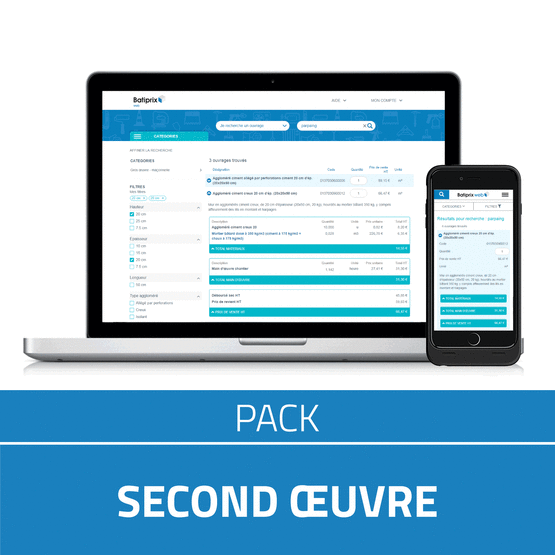  Leader du chiffrage en ligne de vos travaux depuis 40 ans - Logiciel de pièces écrites, métré et chiffrage