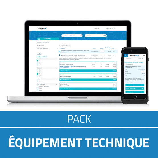 Leader du chiffrage en ligne de vos travaux depuis 40 ans - produit présenté par BATIPRIX