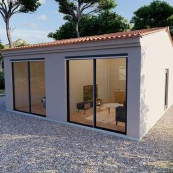 Lodge (studio de jardin) + 1 extension : 40 m²- Spéciale export | BATI-FABLAB