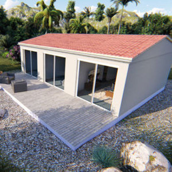  Lodge (studio de jardin) + 2 extensions : 60 m² - Spécial export | BATI-FABLAB - BATI-FABLAB 
