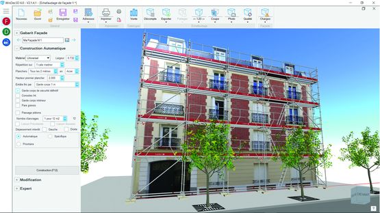 Logiciel d&#039;aide à la construction d&#039;échafaudages 3D sur cloud sécurisé | Windec3D 6.0