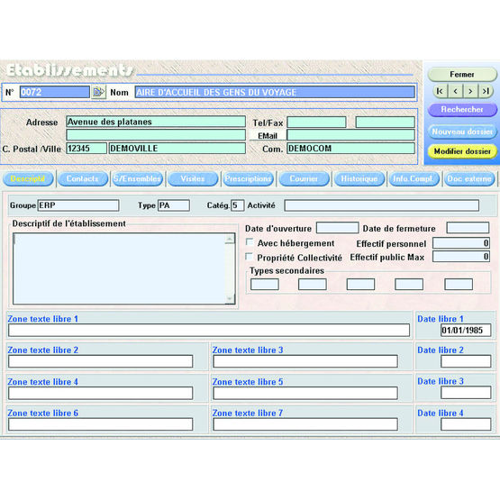 Logiciel d&#039;aide au suivi sécurité et technique des ERP communaux | ERP21 &amp; CoVerMat