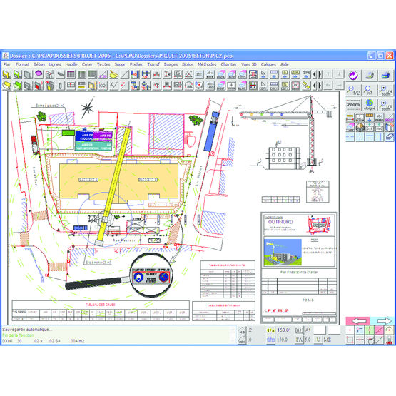 Logiciel d&#039;aide aux méthodes et à l&#039;organisation des chantiers gros oeuvre | PCMO 7.13