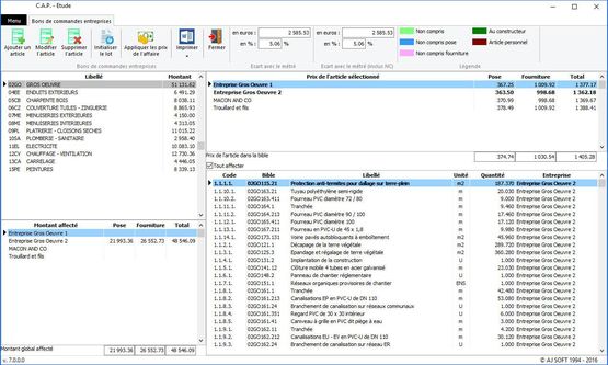  Logiciel d&#039;étude et de chiffrage des projets de construction de maisons individuelles CMI | Etude CAP - Logiciel de pièces écrites, métré et chiffrage