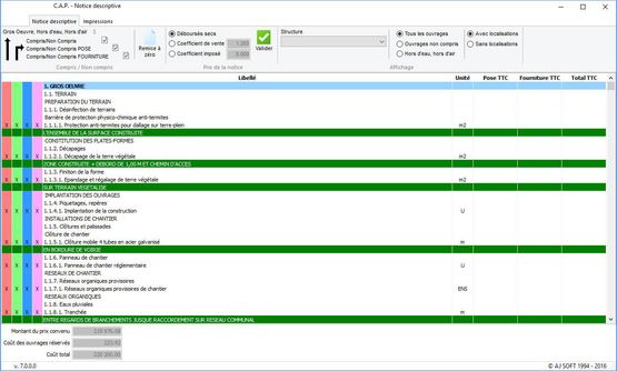 Logiciel d&#039;étude et de chiffrage des projets de construction de maisons individuelles CMI | Etude CAP - produit présenté par AJ SOFT