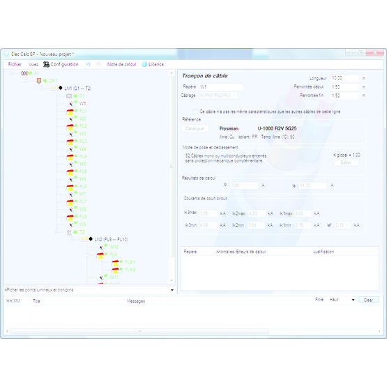 Logiciel de calcul électrique d&#039;éclairage public | Elec Calc EP