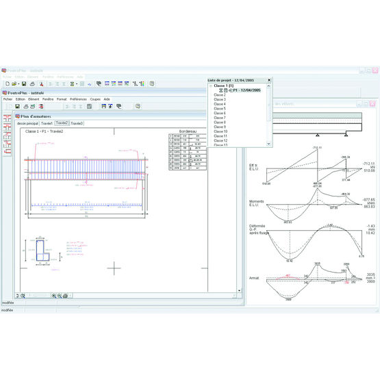Logiciel de calcul et modélisation de poutres béton | Poutre Plus