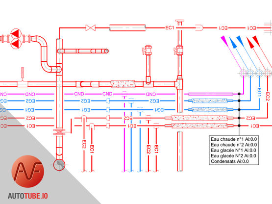  Logiciel de dessin de réseaux hydrauliques | AUTOTUBE.10 - TRACEOCAD