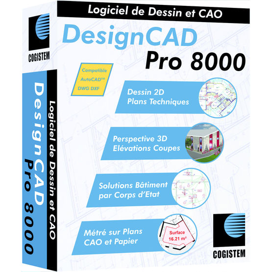 Logiciel de dessin et CAO 2D/3D | Designcad Pro 8000