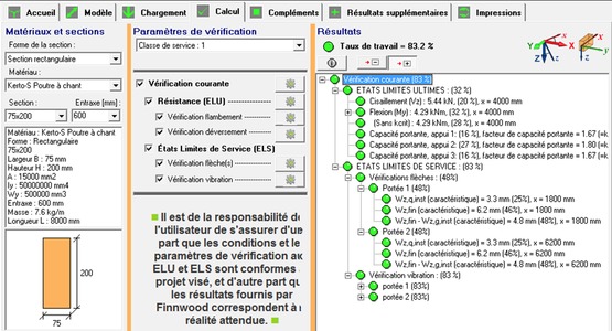 Logiciel de dimensionnement d’éléments structurels en bois | Finnwood 2.4