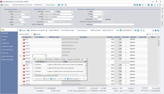  Logiciel de gestion d&#039;appels d&#039;offres publics et privés | Spigao by EBP - Logiciel de gestion et préparation de travaux (appel d'offre, analyse, compta)