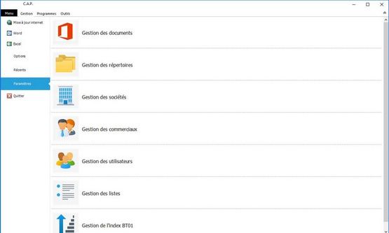 Logiciel de gestion des données d'exploitation pour CMI | Données CAP - produit présenté par AJ SOFT