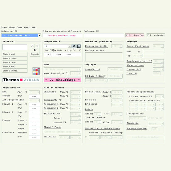 Logiciel de gestion pour système de régulation terminale pièce par pièce | PCi-Profile