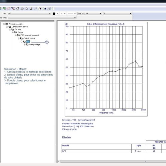 Logiciel de performance acoustique de menuiseries | Techacoustic By Technal