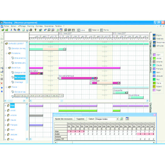 Logiciel de planification et coordination de chantier | Planning BTP version 3.15