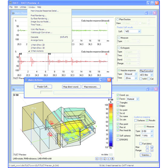 Logiciel de prédiction en acoustique des salles | Catt Acoustic v8.Oj