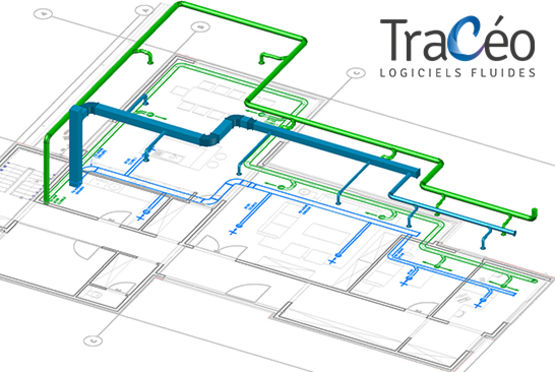 Logiciel de transformation 3D de réseaux CVC et plomberie - Export IFC | AUTOBIM3D Xport - produit présenté par TRACEOCAD