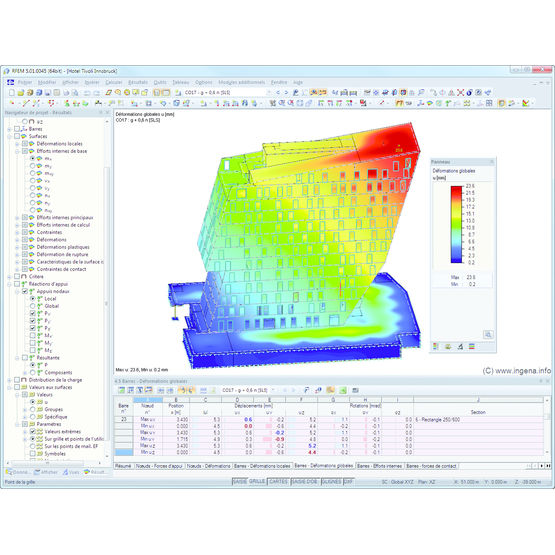 Logiciel évolutif d’analyse 3D de structures en génie civil et construction | RFEM 5