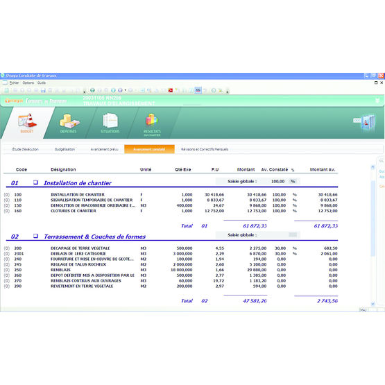 Logiciel pour pilotage et conduite de chantier | Onaya Conducteur de Travaux