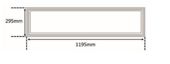 Luminaire LED à poser Optical Panel LED | PANEL3BL295X1195PR - Structures lumineuses