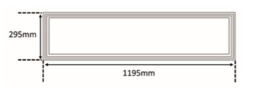  Luminaire LED à poser Optical Panel LED | PANEL3BL295X1195PR - Structures lumineuses