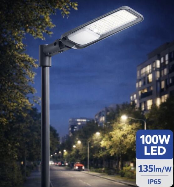  Luminaire LED urbain 100 W IP65 | Éclairage public orientable 13 500 lm pour voiries - SILUMEN