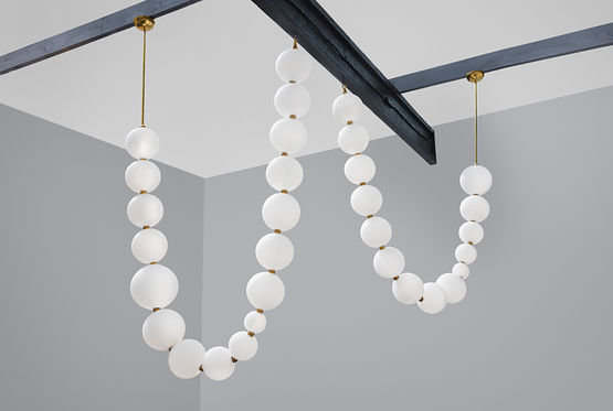  Lustre Collier de Perles étagées - Suspensions lumineuses